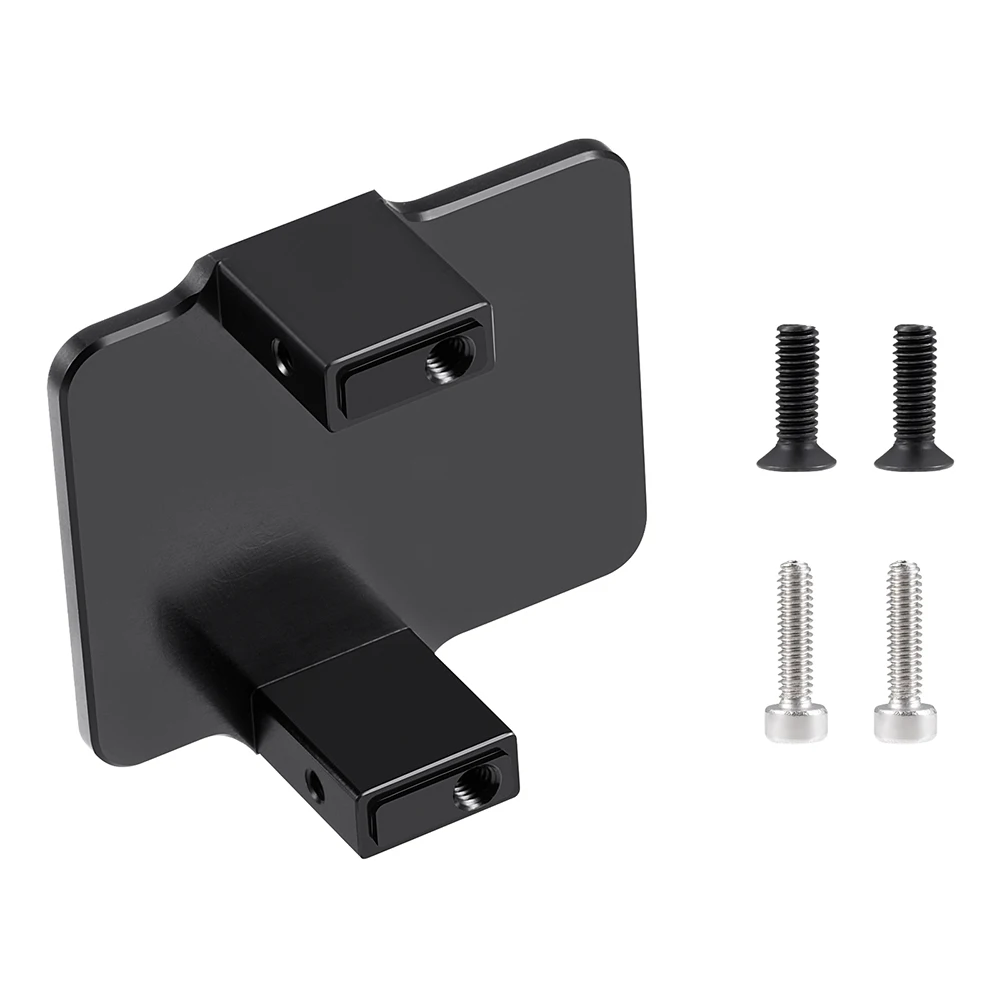 YEAHRUN 1 ชุดอลูมิเนียมสีดํา Servo Mount สําหรับ 1/18 หินแกรนิต Grom 1/14 Mojave Grom Mega 380 RC รถบรรทุกมอนสเตอร์อะไหล่อัพเกรด