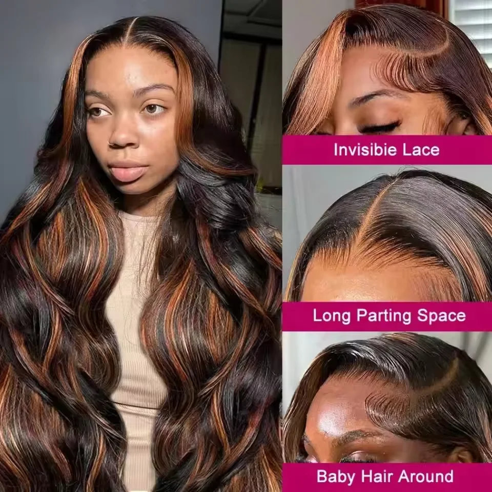 FB 30 الجسم موجة 13x4 13x6 HD الدانتيل الشفاف كامل الباروكات الأمامية البرازيلي باروكة من شعر طبيعي قبل قطعها 220% الكثافة #4