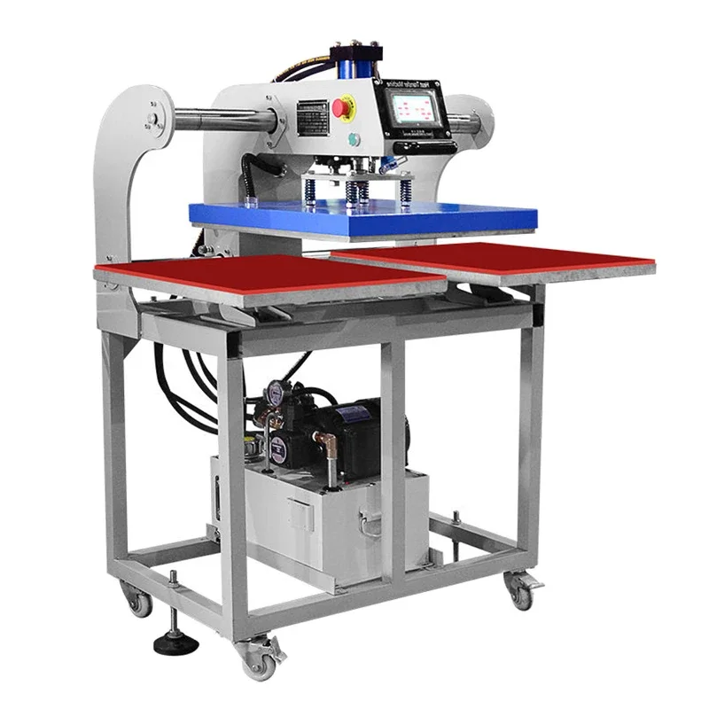 Automatic pneumatic hydraulic multi-functional small hot press sliding automatic opening t-shirt hot press