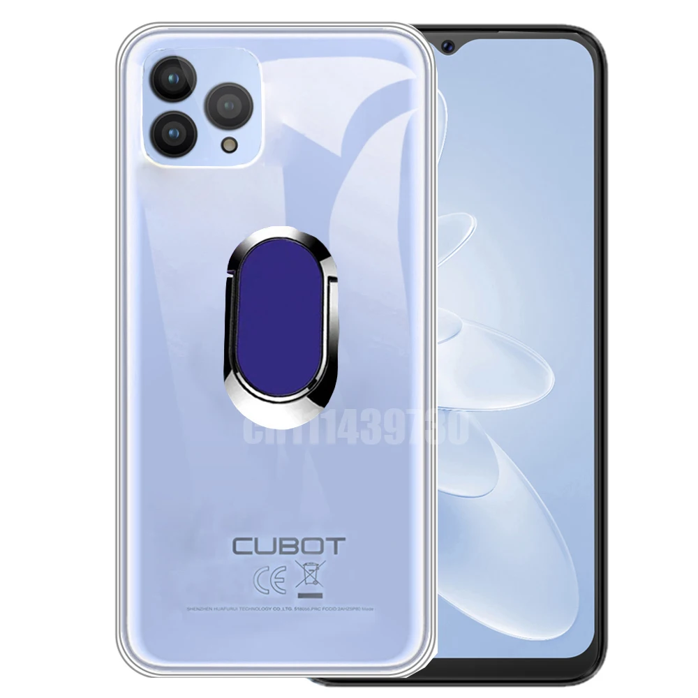 Shockproof Ring Holder For Cubot P80 Case Soft Silicone TPU Protective Holder Cover For CubotP80 P 80