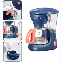 Mini appareils ménagers, jouets de cuisine, ensemble de jeu de simulation avec cafetière, mélangeur et grille-pain, cadeaux pour enfants, garçons et filles 4