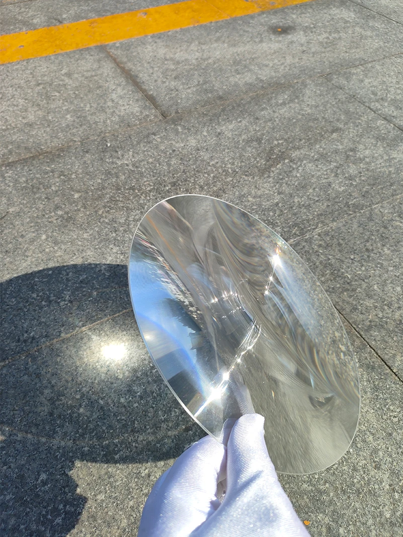 D300MM Large Optical PMMA Plastic Big Solar Fresnel Lens Focal Length 120/260/400/600MM Solar Concentrator Magnifying Glass