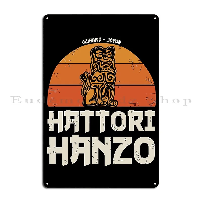 Hattori Hanzo Metal Signs Pub Iron Club Pub Mural Tin Sign Poster