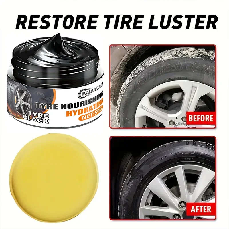 Tire Protective Cream - Professional Plastic Crystal Coating Repair Cream - Whitening, Discoloration Removal, Scratch Repair, Ti