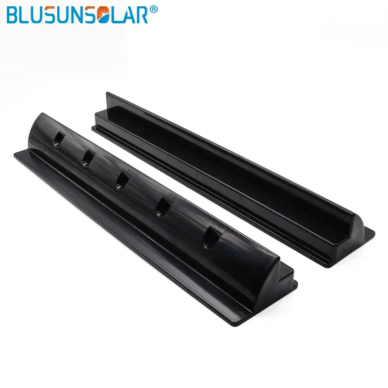 2 Piece/set ABS Plastic Solar Panel Mounting End Spoiler Brackets Use in Caravan Boat Motorhome 550mm 680mm 2 Color for Choose
