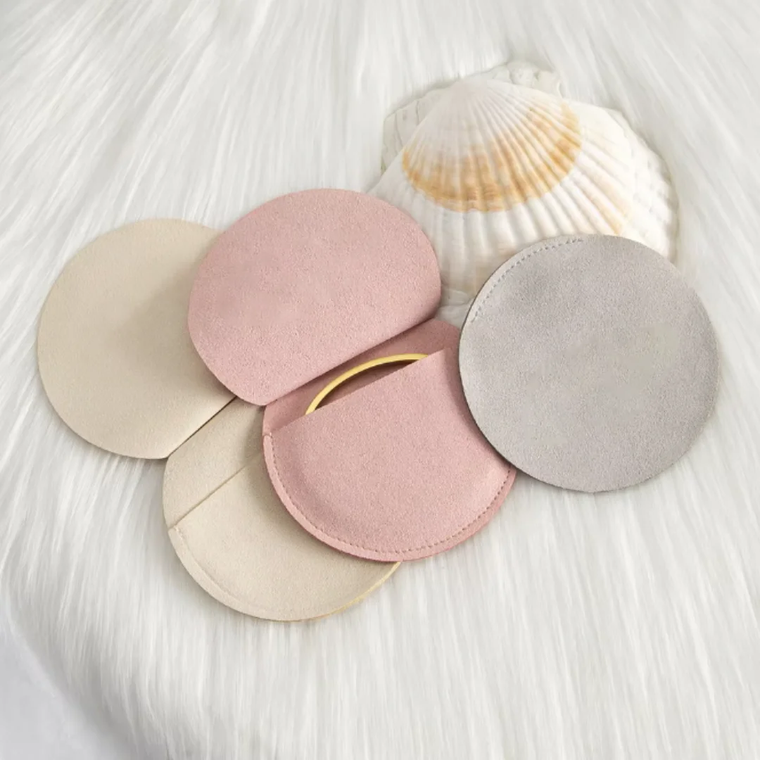 5Pcs Round Microfiber Bags 7x7cm Premium Jewelry Pouches for Rings Bracelets and Pendants for Favors and Small Accessory Storage