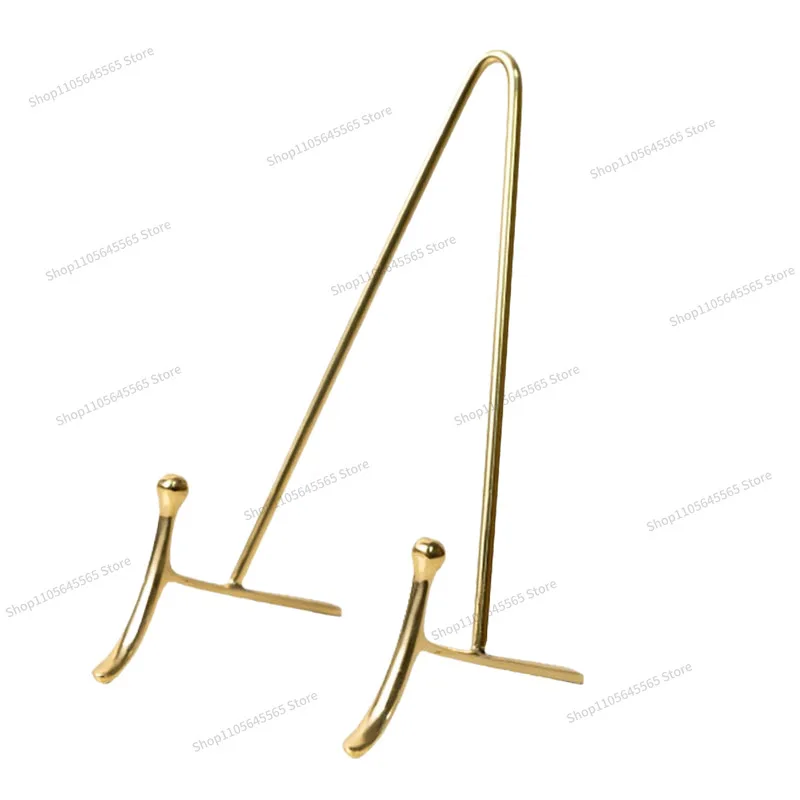 For simple brass plate bracket light luxury decoration display stand ornament