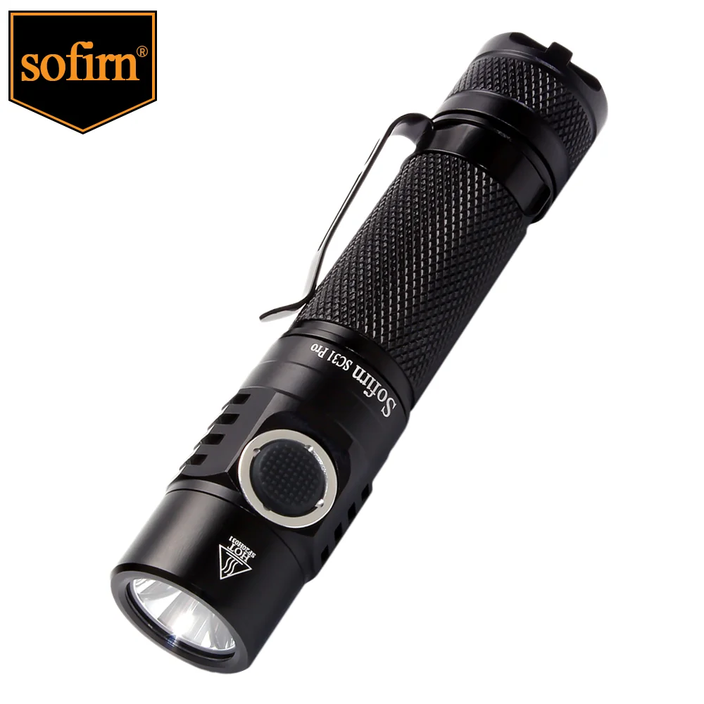 Sofirn SC31 Pro SST40 2000lm LED Taschenlampe Wiederaufladbare 18650 Taschenlampen USB C Leistungsstarke LED Taschenlampe Outdoor Laterne Anduril