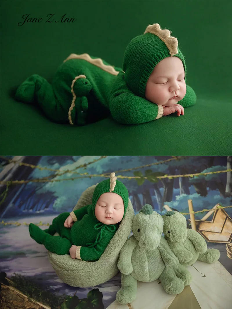 Newborn baby photo props infant dinosaur forest theme studio shooting accessories