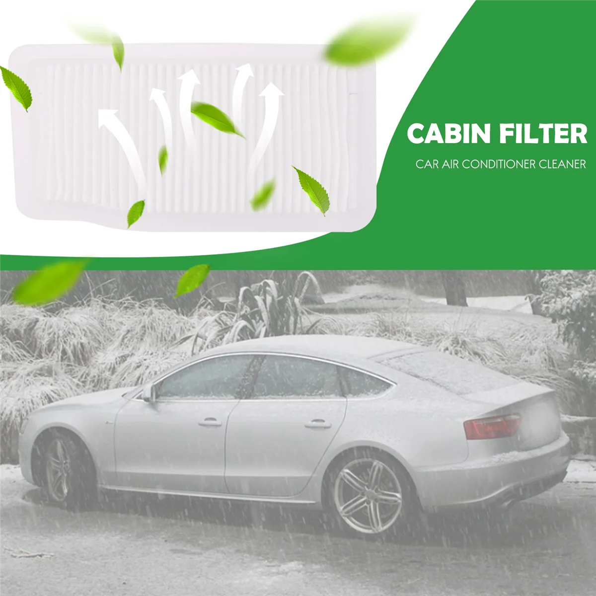 Filtro de cabina externo de aire acondicionado AT77 para Mercedes Benz W204 Clase C E COUPE Clase GLK GLK260 GLK300 GLK350 FT999