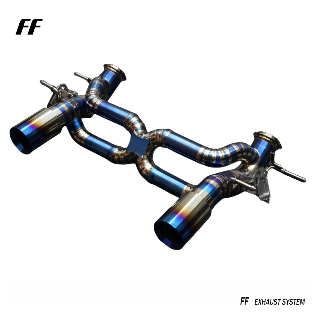 High Performance Titanium Exhausts Muffler Catback With Valve for Mc20