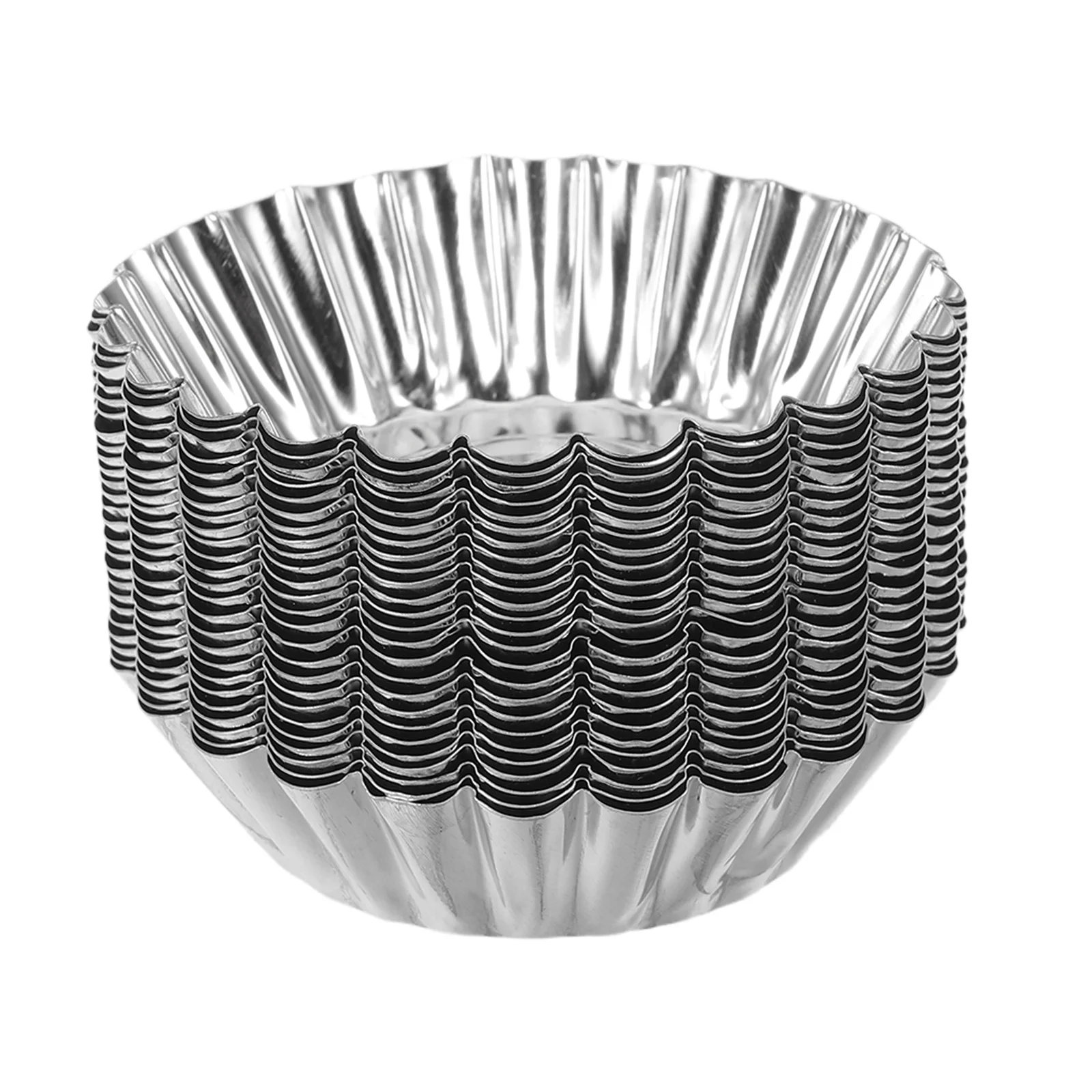 

25Pcs Egg Tart Molds Mini Tart Pans Aluminum Alloy for Baking Pies Cupcakes Puddings Reusable Bakeware Mini Pie Pans