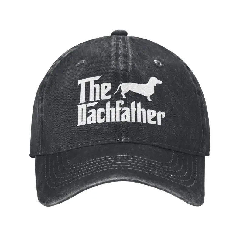 Custom Cotton The Dachshund Father Baseball Cap Hip Hop Men Women's Adjustable Sausage Badger Wiener Dog Dad Hat