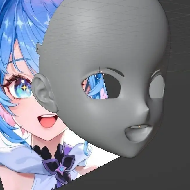 Anpassen Charakter Junge/Bily Kigurumi Halbkopf mit Schloss Anime Cosplay Kigurumi Maske COS Kopfbedeckung