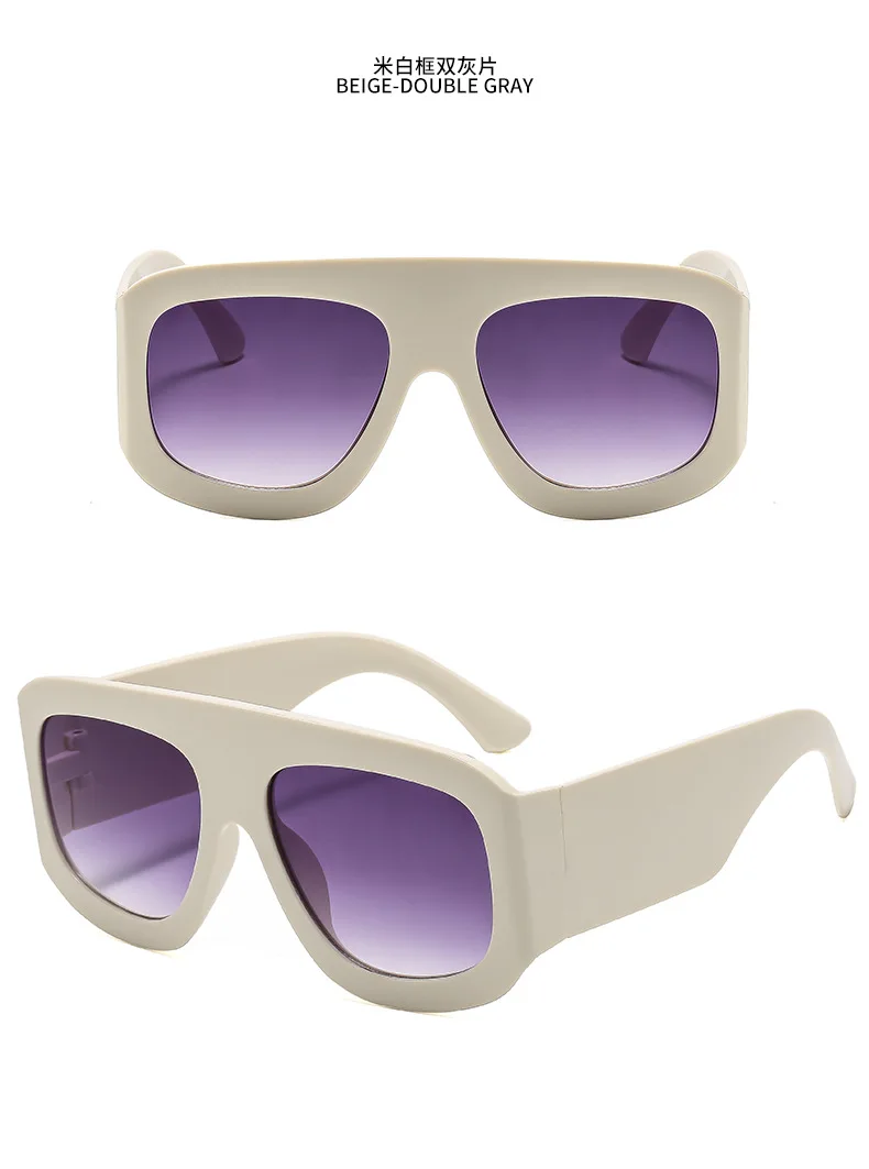 Neue Vintage Große Quadratische Sonnenbrille für Damen und Herren Rechteckige Sonnenbrillen Weibliche Brillen Sonnenbrillen für Männer und Frauen – Detail 8