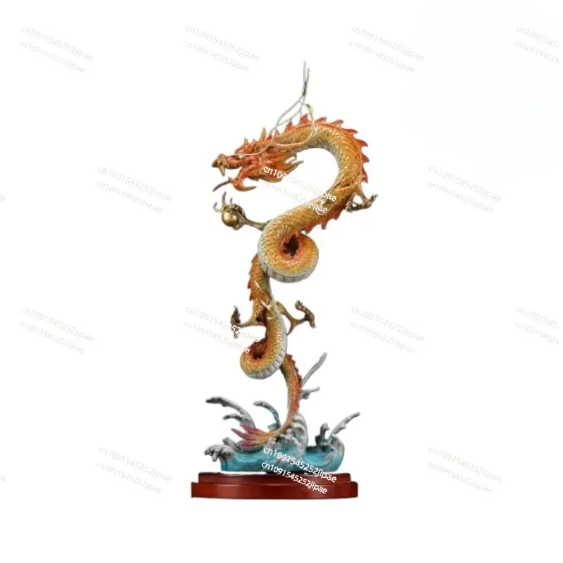 Brass Dragon Phoenix Chengxiang Ornament  Home Furnishing Living Room Mascot Zodiac  Year Housewarming  Wedding Gift