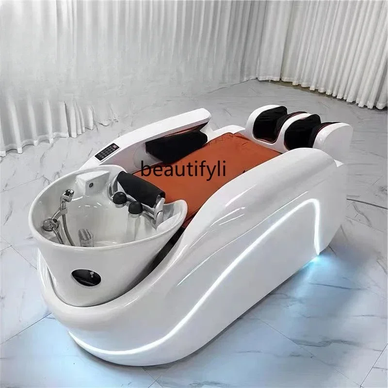 

ss newIntelligent Electric Massage Shampoo Bed Constant Temperature Automatic Water Circulation Fumigation Head Therapy Bed