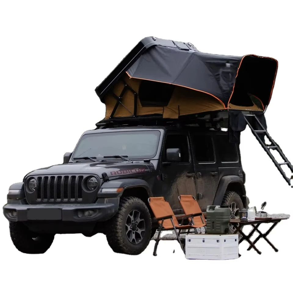 

Палатка на крышу автомобиля для 4 человек, жесткий корпус из ABS-пластика, для внедорожников 4x4, для кемпинга, включает лестницу и аксессуары