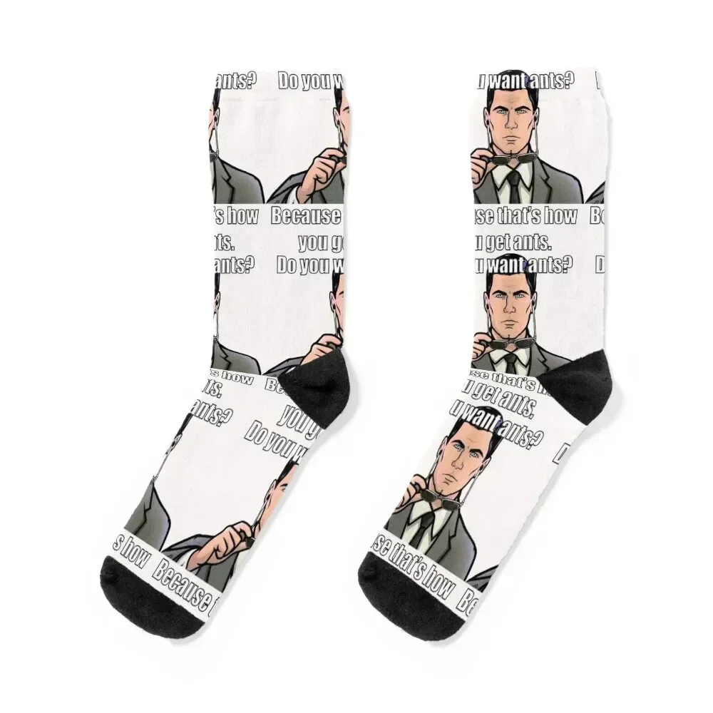 

Archer Do You Want Ants Meme Socks sport man cycling custom Women Socks Men's