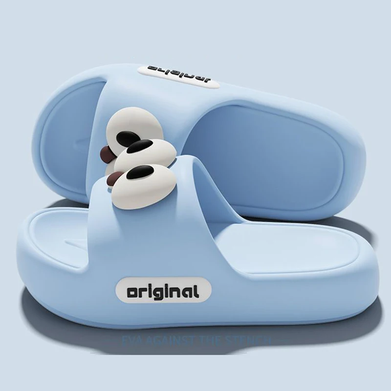 

Fun Big Eyes Platform Slippers Women Summer Eva Soft Thick Bottom Cloud Slippers Woman Cute Lightweight Non Slip Home Slides 45