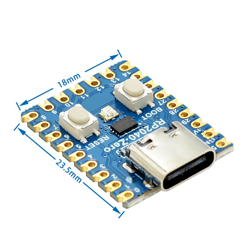 RP2040-Zero RP2040 for Raspberry Pi Microcontroller PICO Development Board Module Dual-core Cortex M0+ Processor 2MB Flash