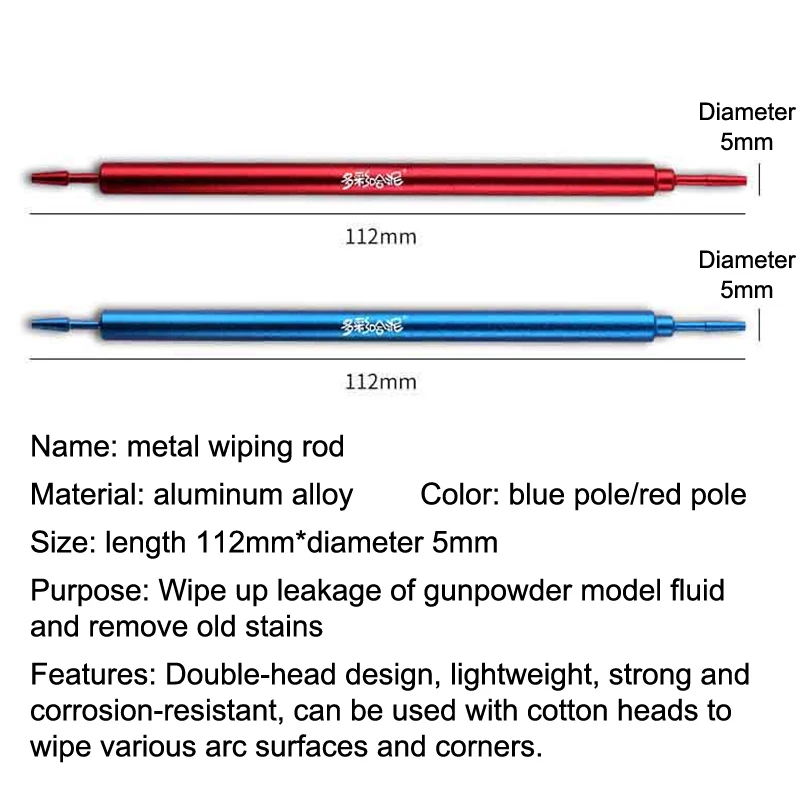 1個のアルミニウム合金パネルライン消しゴムワイプスティック、3個の3MMワイプコットン+3個の5MMワイプコットンモデル、クリーニング用