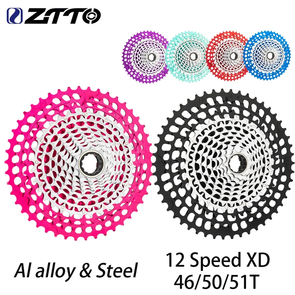 ZTTO SLR3 12 velocidades 10-46T/10-50/10-51T Cassete XD ultraleve