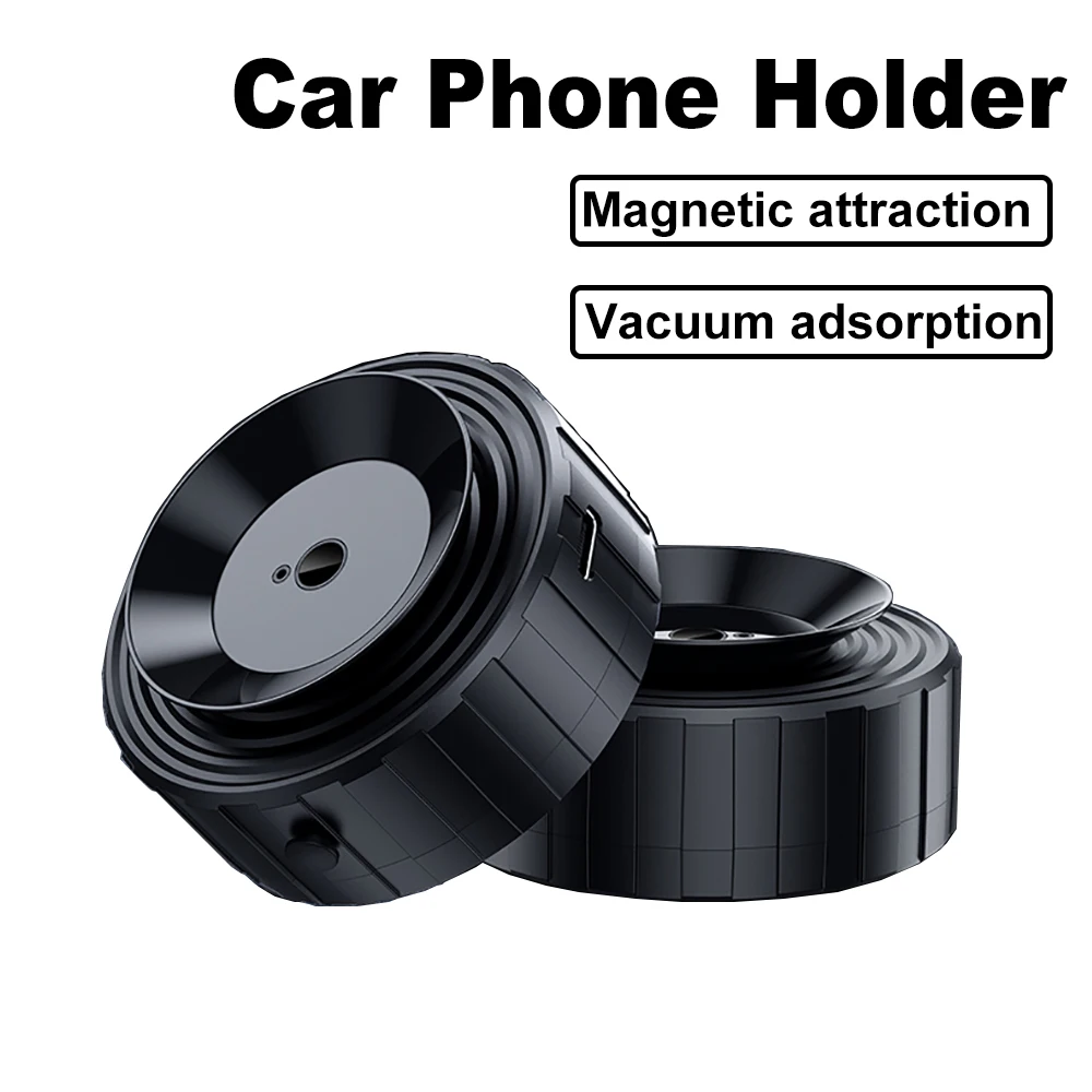 Intelligent Car Mount Mobile Phone Holder Magnetic Vacuum Adsorption Double-Sided Adsorption Bracket For Navigation Live Stream