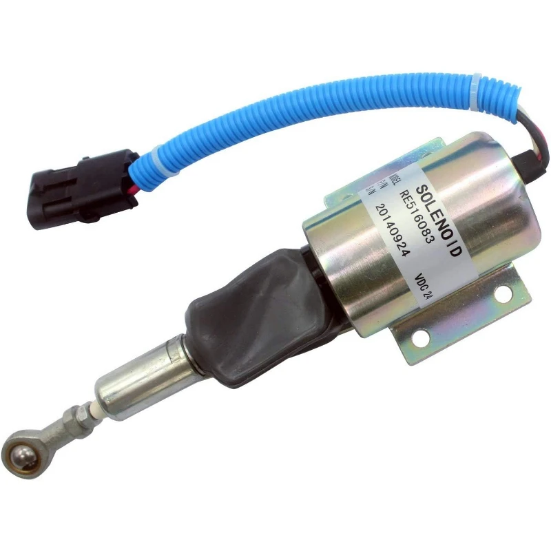 

RE516083 RE502474 3926412 SA-4257-24 Fuel Shutdown Solenoid Valve - SINOCMP Cut Off Solenoid for Cummins Engine Parts