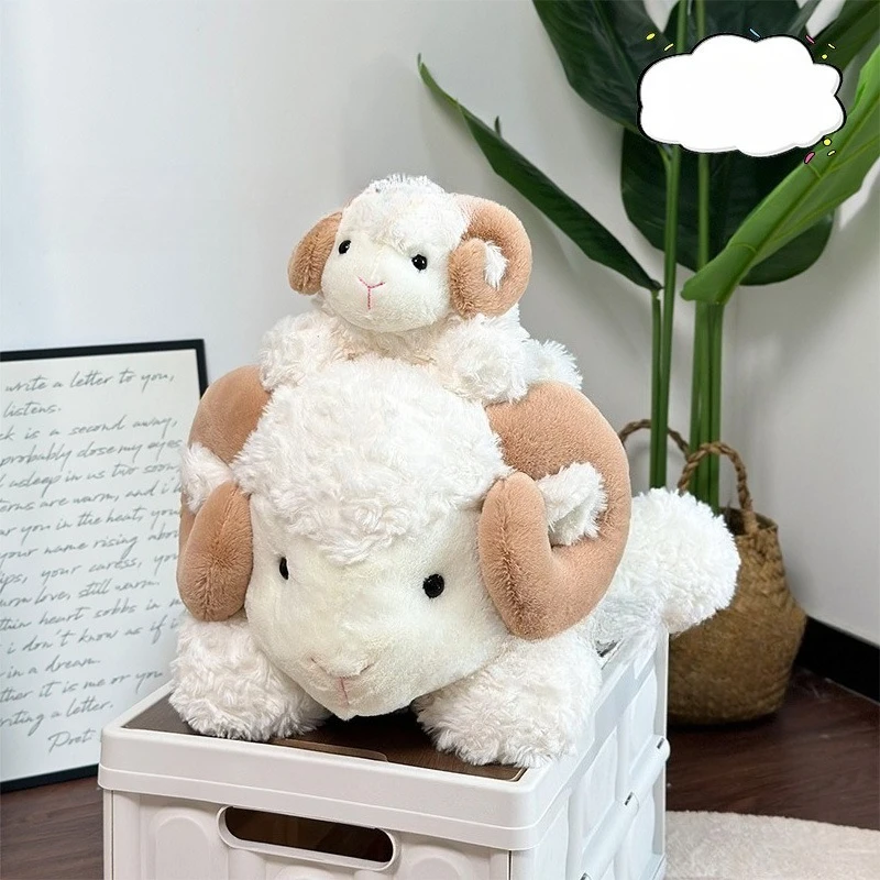 Jouets en peluche de vache et de mouton confortables – Duo câlin pour chambre à coucher et sommeil |   Poupées d'animaux super douces pour le confort et l'entreprise