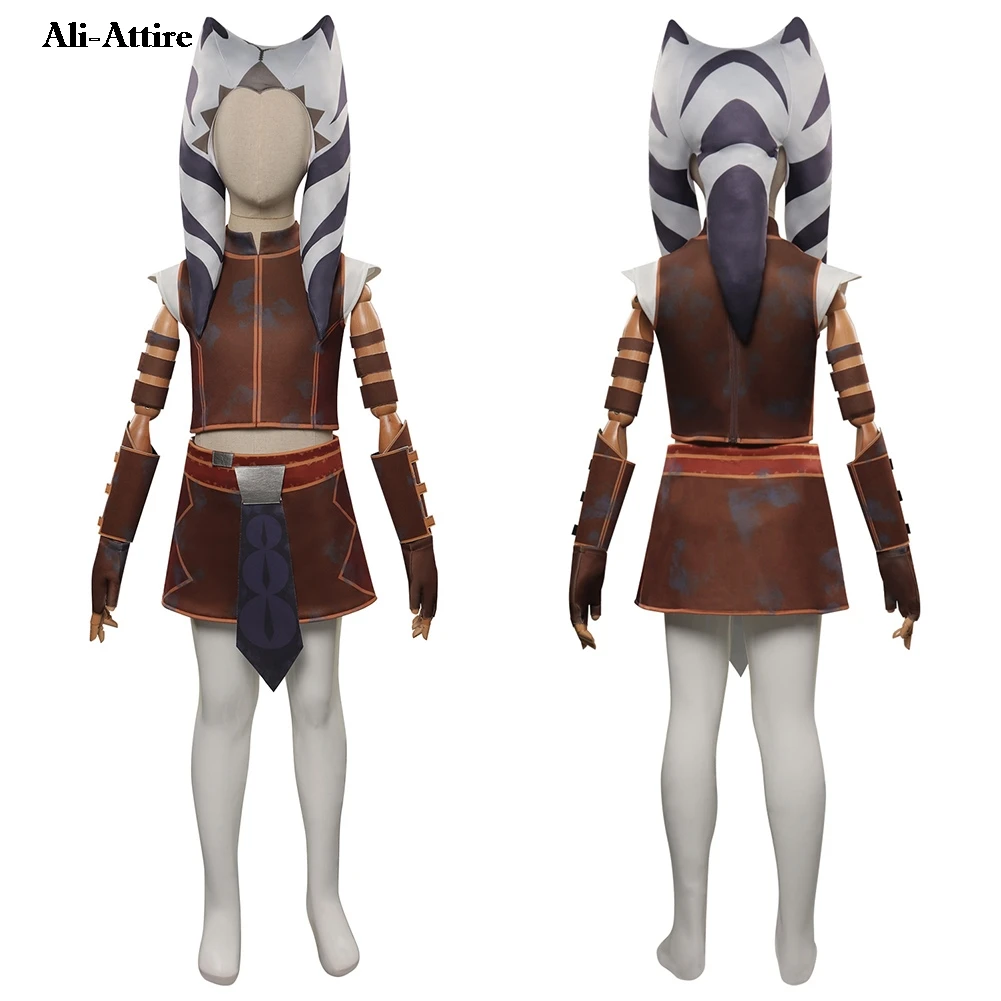 

Movie Space Battle Andor Cosplay Kids Children Top Skirt Clothes Party Disguise Halloween Costume Carnival Outfits Suits