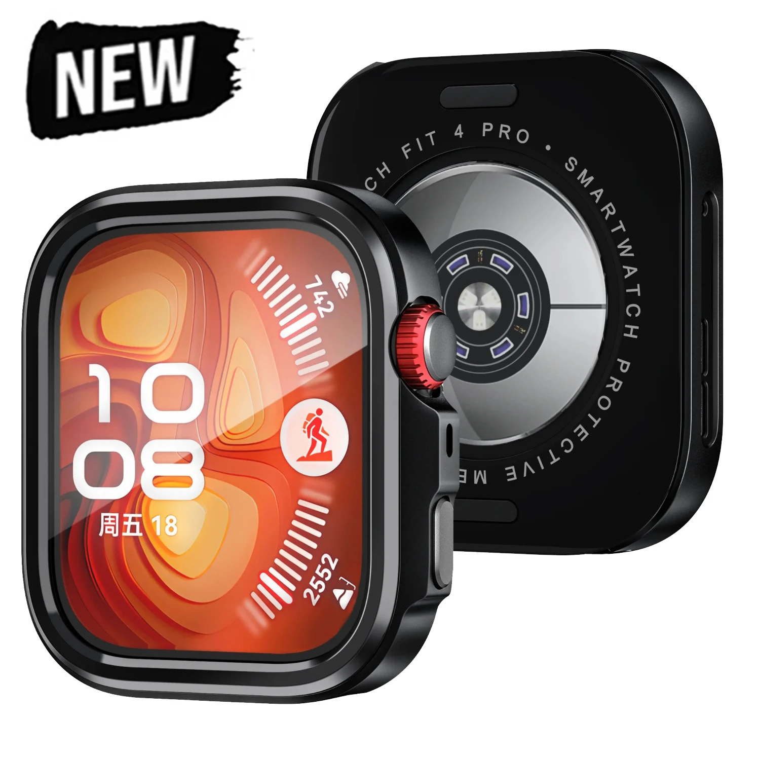 

Alloy Metal Case for Huawei Watch Fit4 Pro Screen Protective Cover for Huawei Fit4 Pro Case Shockproof Bumper Shell Accessories