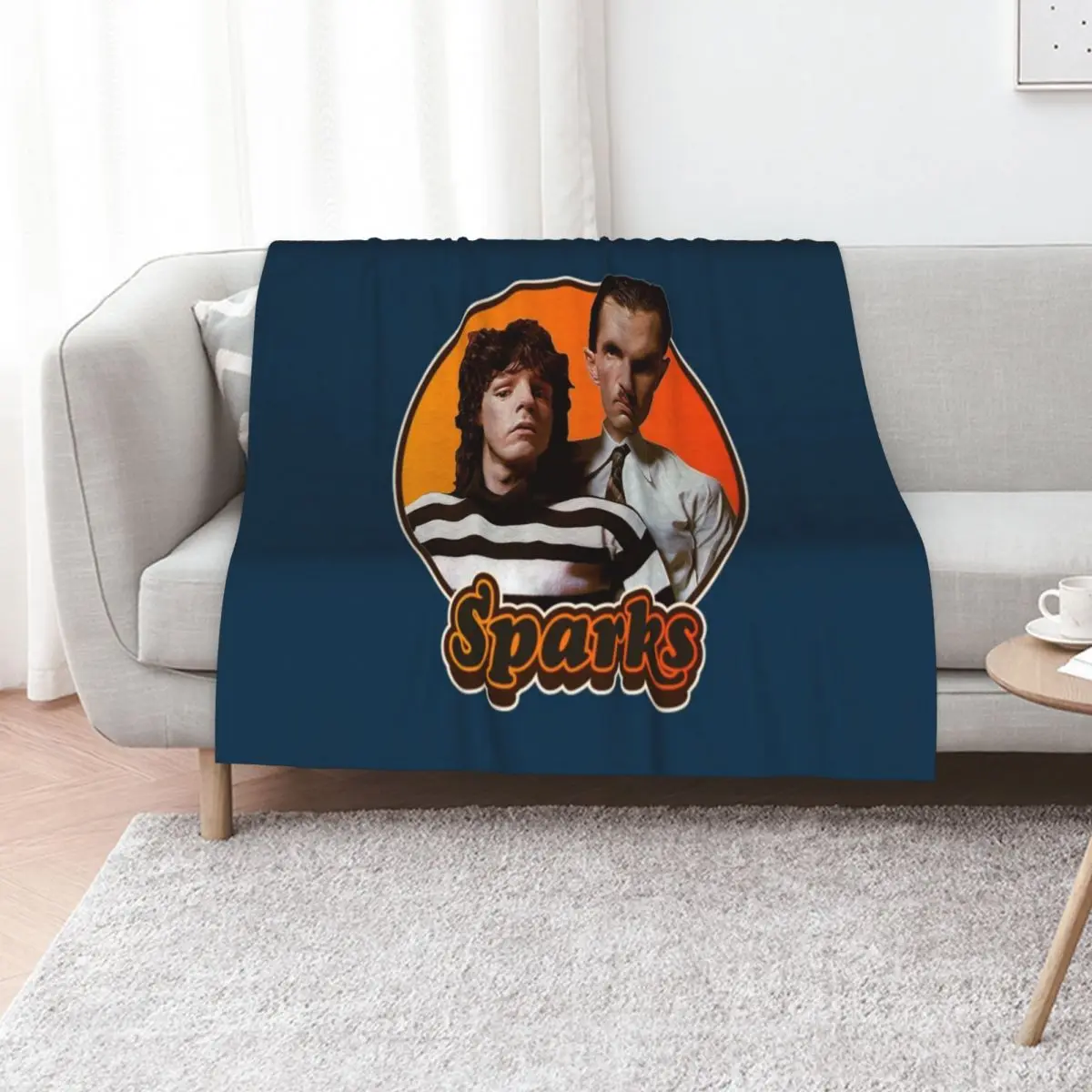 Sparks T-ShirtRetro Sparks Band Tribute Throw Blanket Flannels For Baby Luxury Thin Plaid on the sofa Bed Blankets