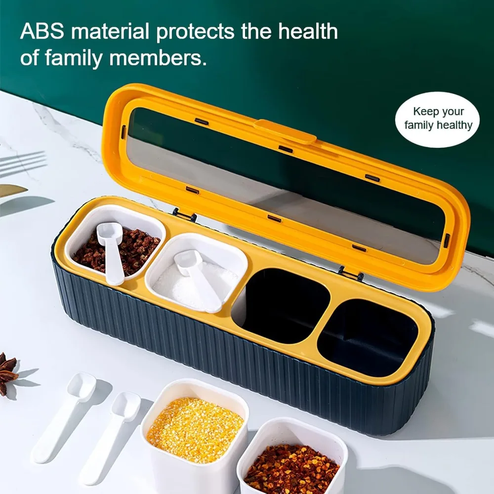 Verdickte neue Gewürzbox-Set, Heimkombination, Gewürzbox, Gewürzflasche, Gewürz, multifunktionale Aufbewahrungsbox. Gewürze