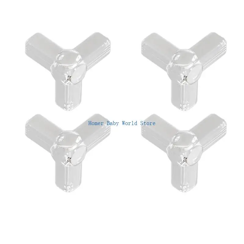 

B2QD 4pcs Многоцелевые прозрачные угловые защитные защитники для детской мебели Защитные подушки с сильной клейкой поддержкой