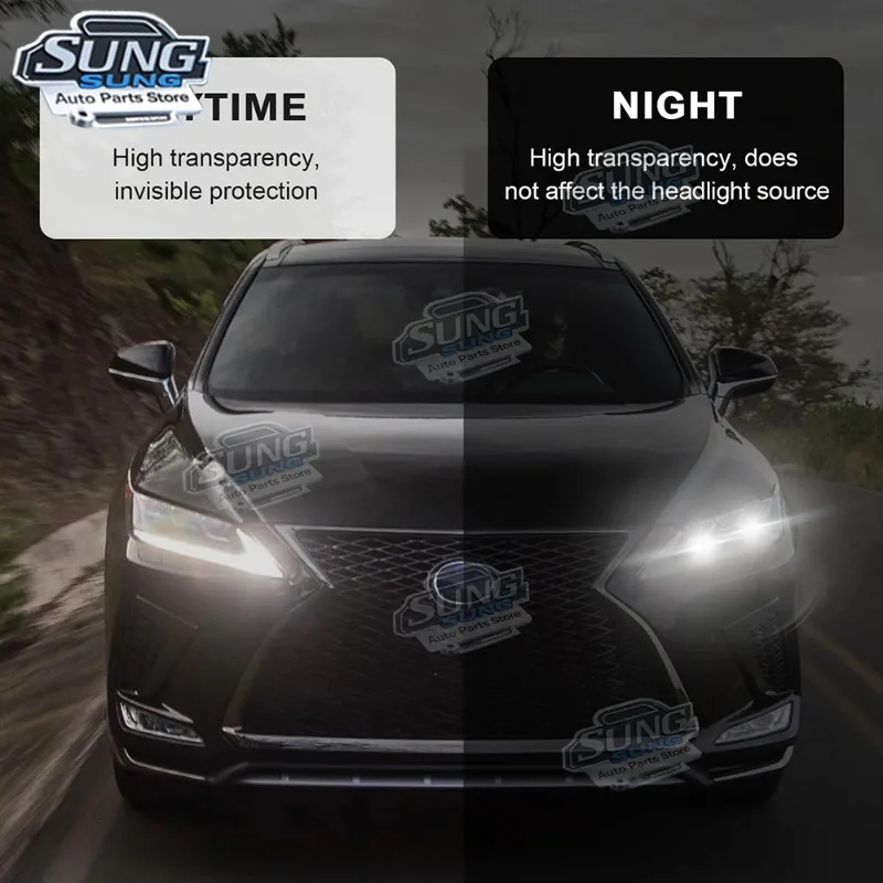 For Lexus RX 2020 2021 2022 TPU Car Front Headlight Rearview Film Clear Bra PPF Paint Protection Clear Black Film Anti Scratch