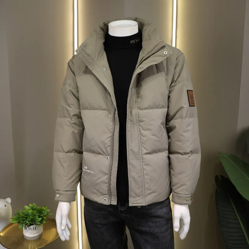 

Men's Cotton Jaet Winter Warmth Faion High Quali Stand Collar ort Casual Versatile Top Clothes Polyester Fiber Filling