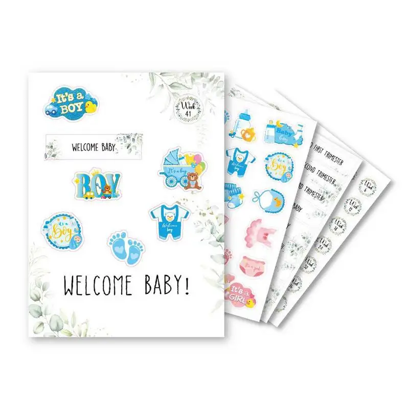 Pregnancy Planner Journal Memories Book Journal With Sticker Clear Printing Weekly Monthly Organizer For Baby Growth Record