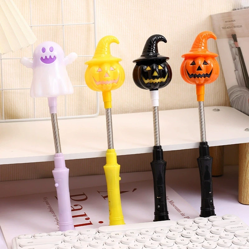 

Glowing Pumpkin Shaker Lightstick Halloween Decoration Handheld Ghost Rod Day of The Dead Party Glow Stick