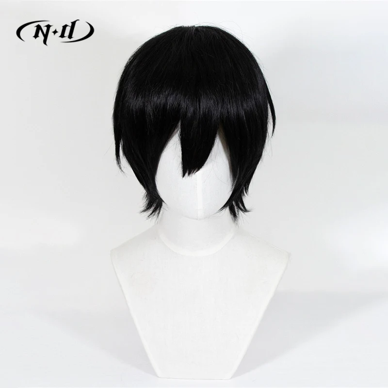 ND Hirofumi Yoshida Parrucche Cosplay Parrucchino Motosega Uomo Anime Cosplay Parrucche per capelli Sintetico resistente al calore per Comic Con Coser