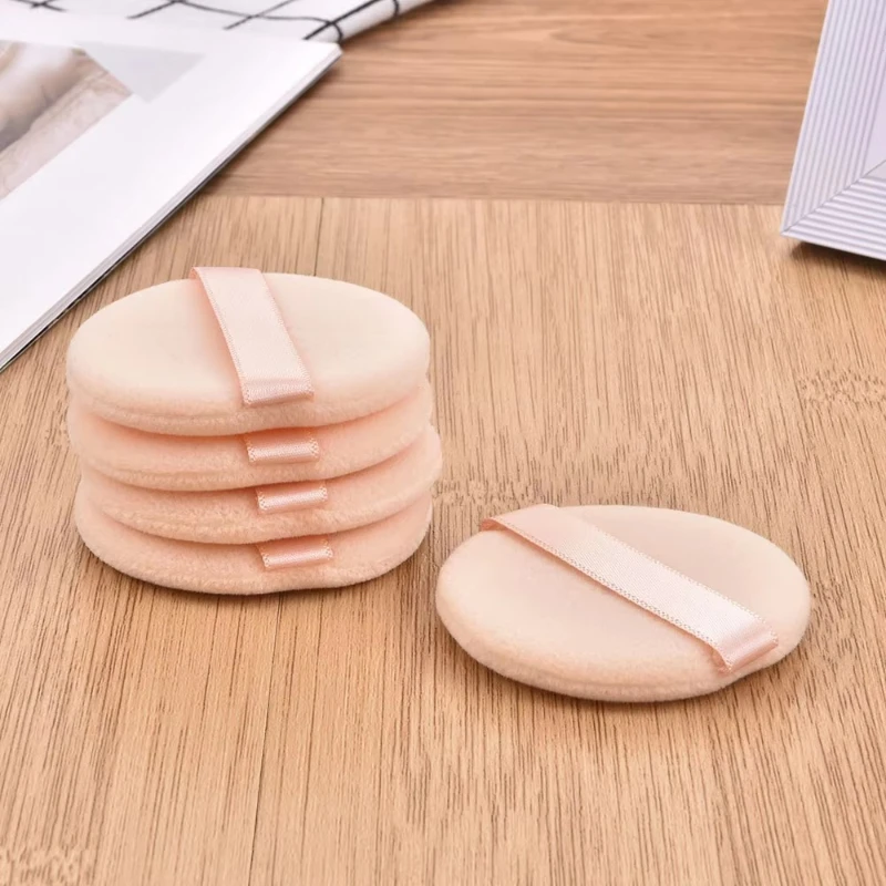 5-30 pezzi professionali a forma rotonda per il viso, viso, corpo, fondotinta in polvere, soffio cosmetico morbido portatile, spugna per fondotinta per trucco