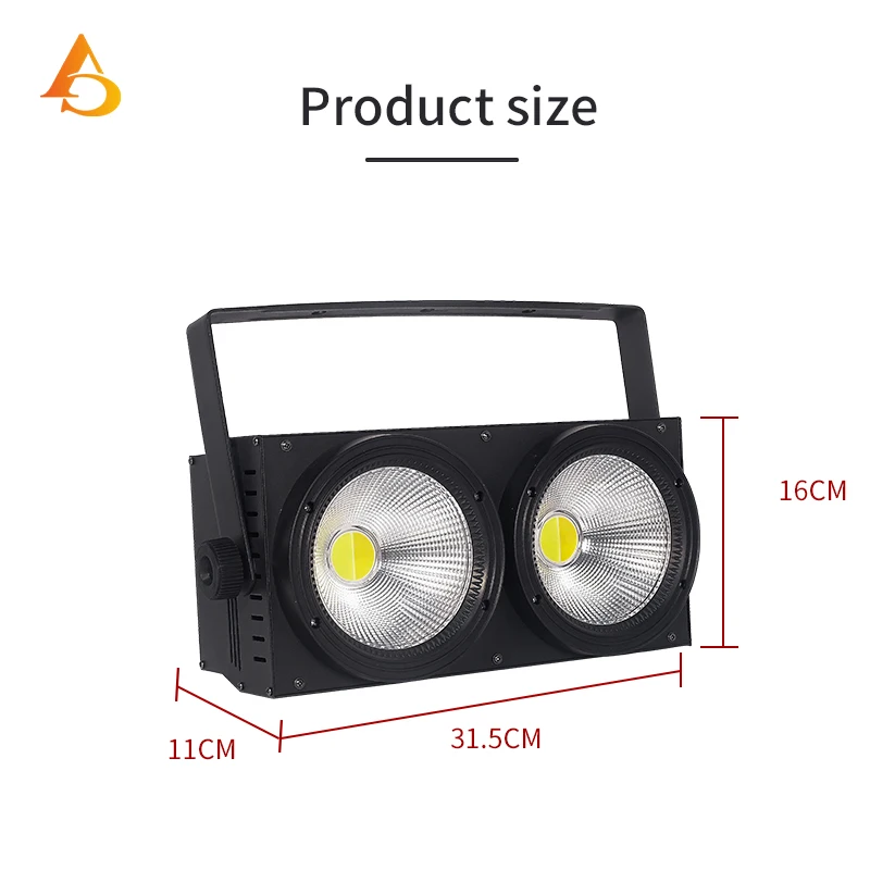 

4PCS/2x100w Blinder COB 2 Eyes DMX Stage Lighting Led 200W Cold / Warm White Dmx Stage TV Studio Church Strobe Stage Lighting