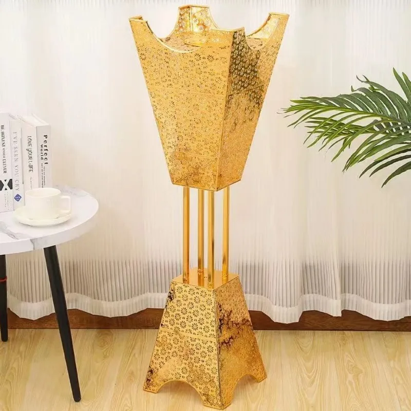 Alloy Incense Burner Box Incense Extra-Large Size Hollowed-Out Exquisite Golden Flower Living Room Decoration,Aromatherapy Stove