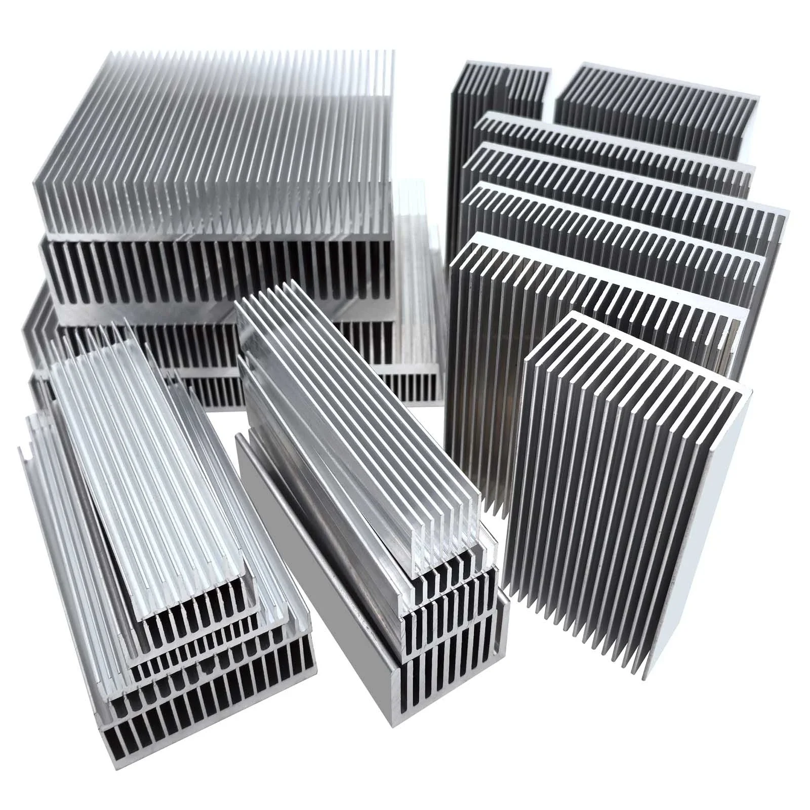 1pcs Width 20-160mm Aluminum Heat Sink Rapid Heat Dissipation Cooling for Electronic Chip LED COB Light Power IC Transistor