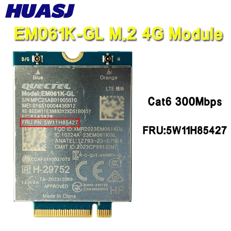 

EM061K-GL M.2 4G Card LTE Cat6 FRU 5W11H85427 Модуль 4G для ноутбука T14 X13 T14S L13 T16 L14 L16 G1 G2 G3 G4 G5 G6