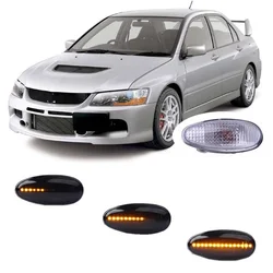 for Mitsubishi Lancer Evolution 7 8 9 VII VIII IX 2000 - 2007 CP9A Dynamic LED Indicator Side Marker Turn Signal Light Lamp