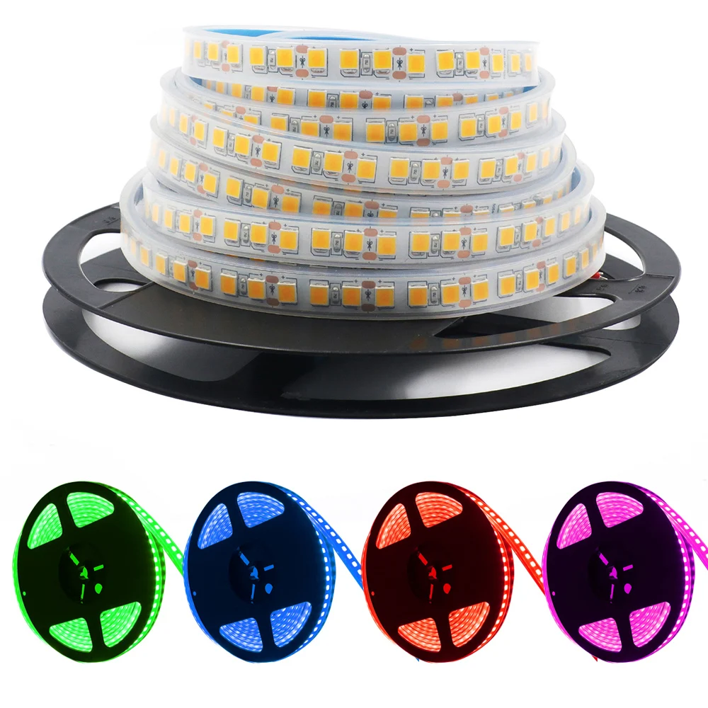 SMD 5054 Led Strip Light IP67 Tube Waterproof 12v 24v 5m Flexible LED Strips 120LED Diode Lamp Super Bright Ribbon Decoration