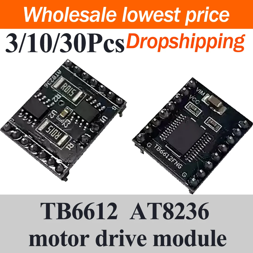 3/10/30Pcs TB6612 Motor Driver Module AT8236 Dual Channel DC Motor Driver Balance Car Accessories Better Than L298N DIY Project