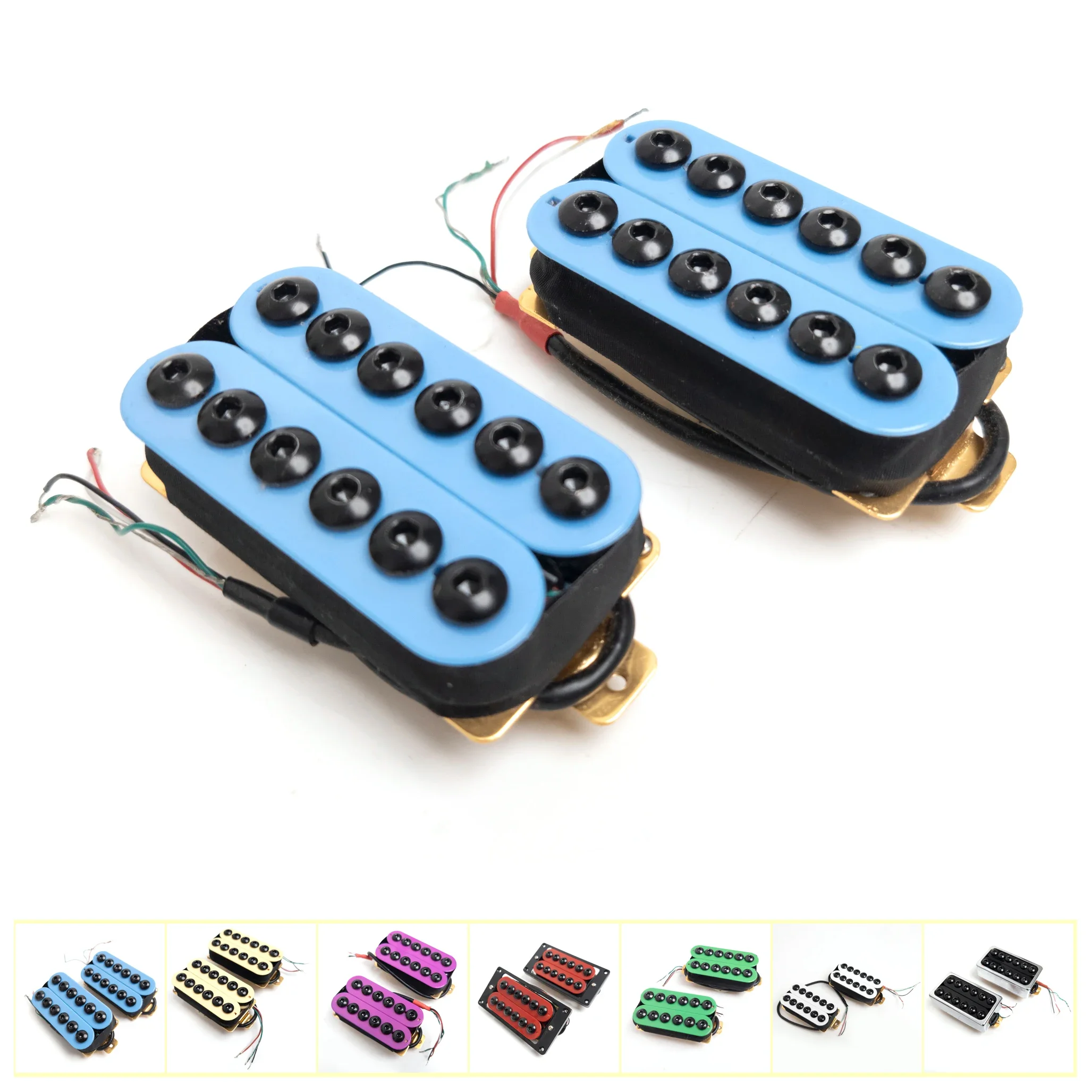 

Комплект гитарных звукоснимателей хамбакеров 7.5K/15K Ом для бриджа и нейка, для гитары ST-типа, запасные части