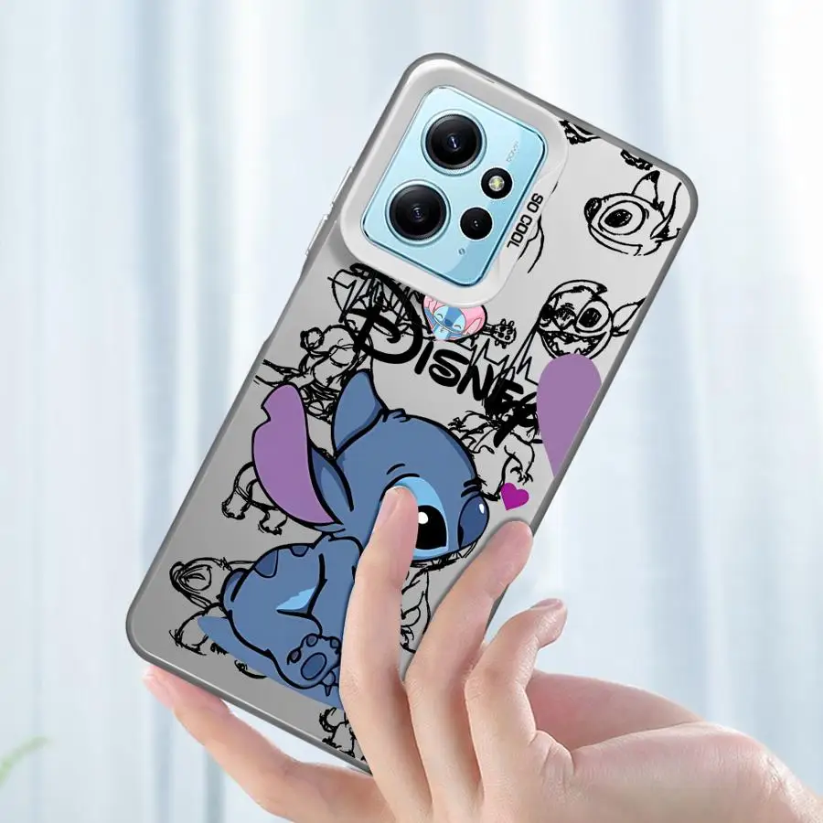 Disney Stitch Love Phone case for Xiaomi Redmi Note 10 11 12 13 S Pro 4G 5G 11ProPlus 12ProPlus 13ProPlus 5G Funda case